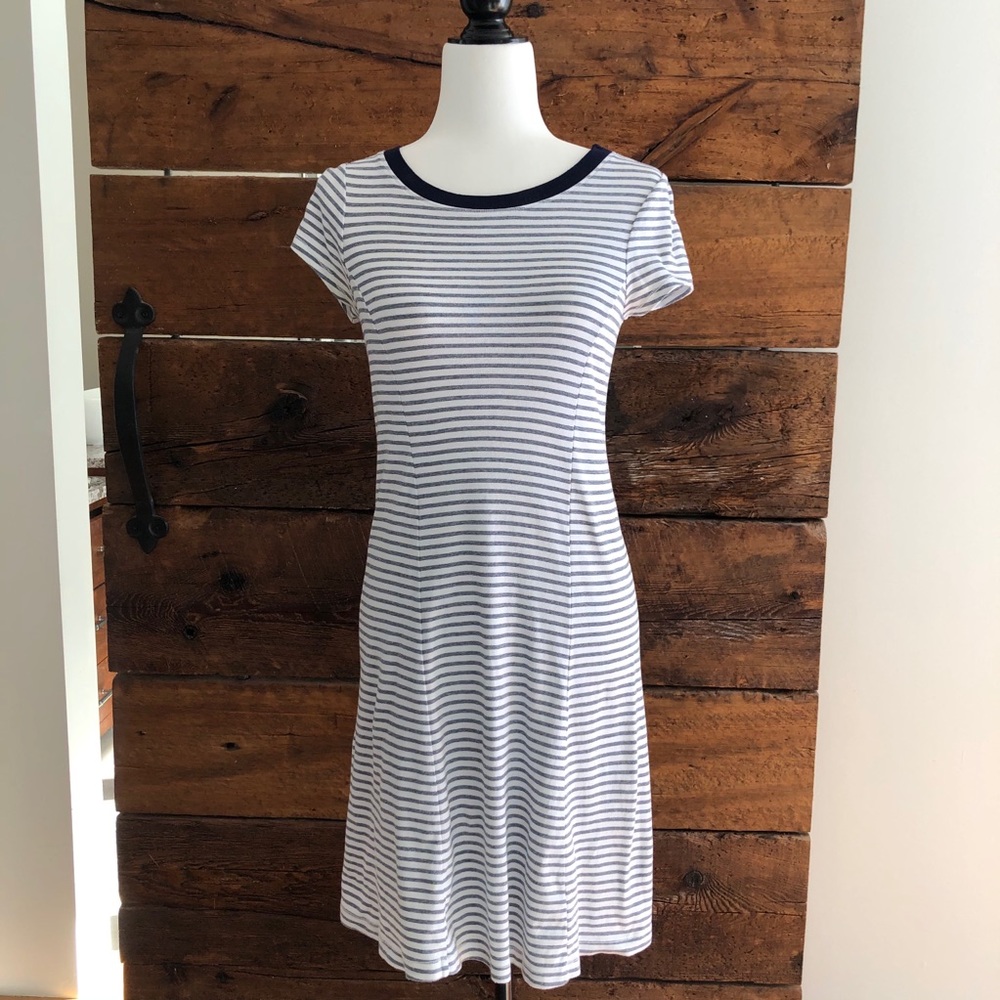 Three Dots | Gene Stripe Tee Dress